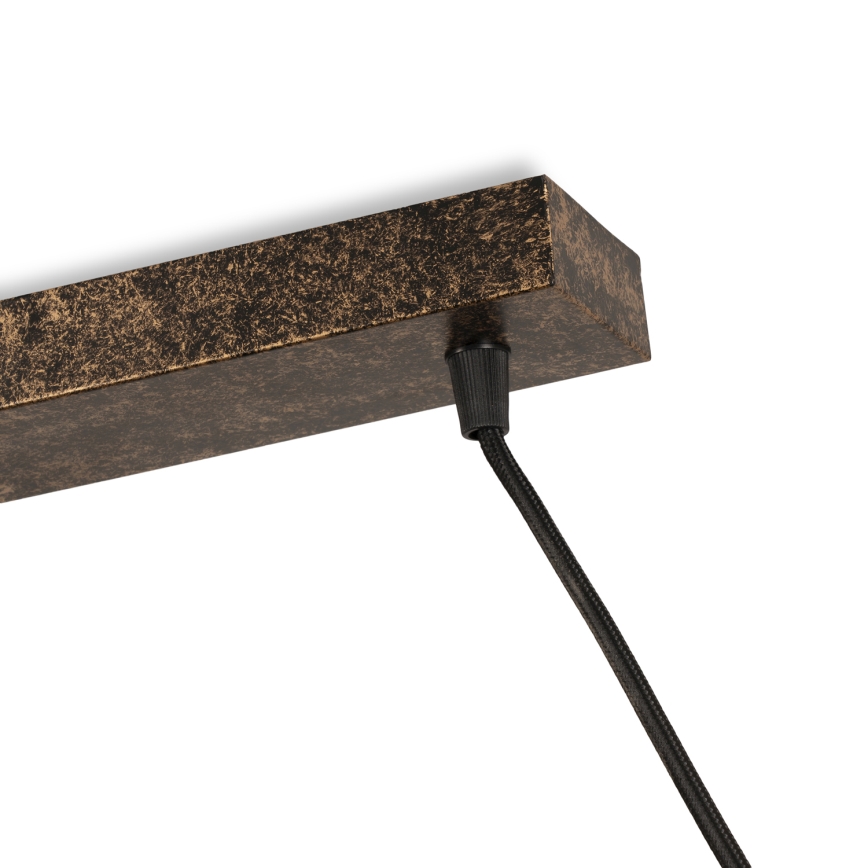 BRILAGI - Lampadario a cavo FORGE 3xE27/60W/230V rame/patina