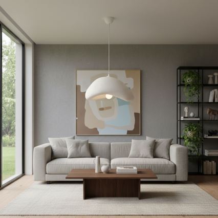 Brilagi - Lampadario a cavo LUNA 1xE27/40W/230V Ø 42 cm bianco