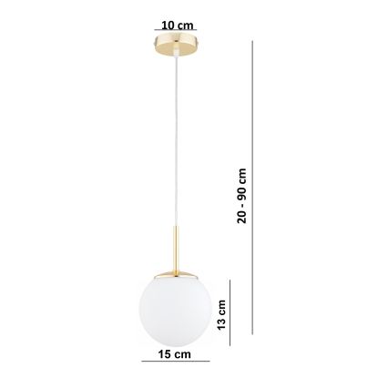 Brilagi - Lampadario a cavo MILO 1xE27/60W/230V, finitura oro