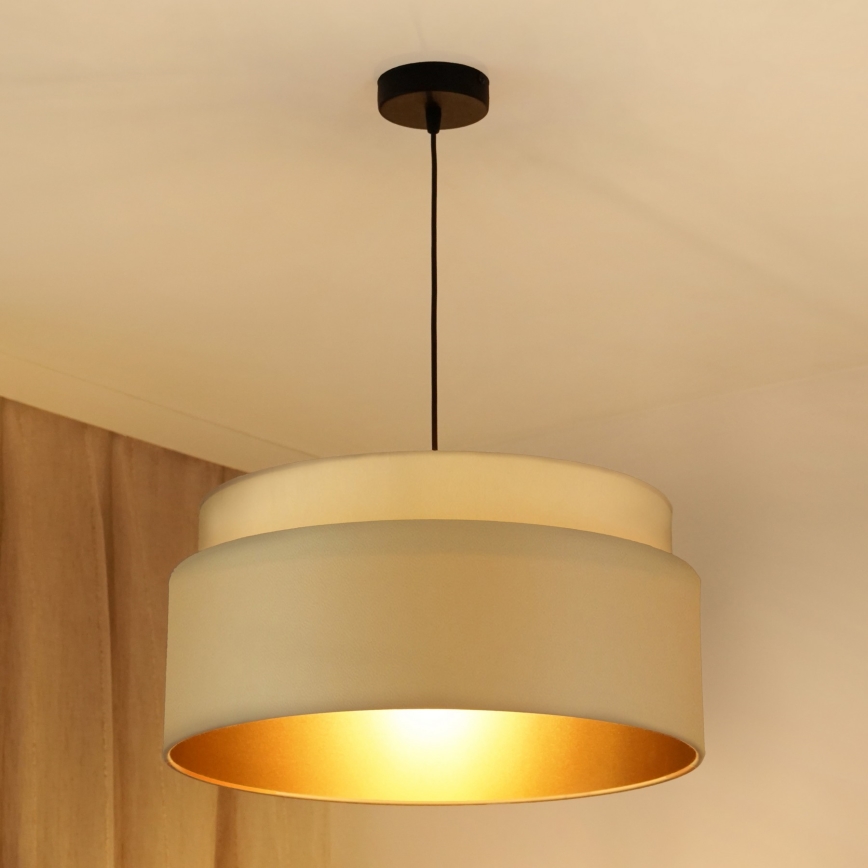 Brilagi - Lampadario a cavo OREGON VEGE 1xE27/15W/230V diam. 45 cm beige