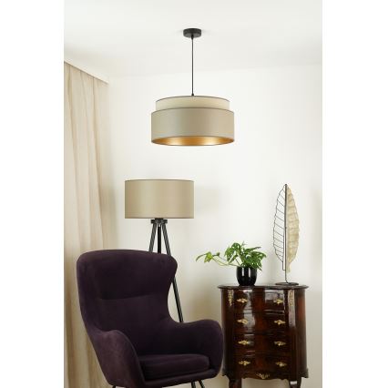 Brilagi - Lampadario a cavo OREGON VEGE 1xE27/15W/230V diam. 45 cm grigio