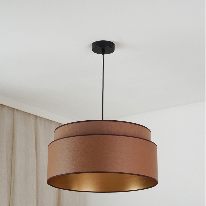 Brilagi - Lampadario a cavo OREGON VEGE 1xE27/15W/230V diam. 45 cm marrone