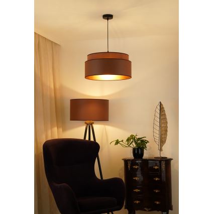 Brilagi - Lampadario a cavo OREGON VEGE 1xE27/15W/230V diam. 45 cm marrone