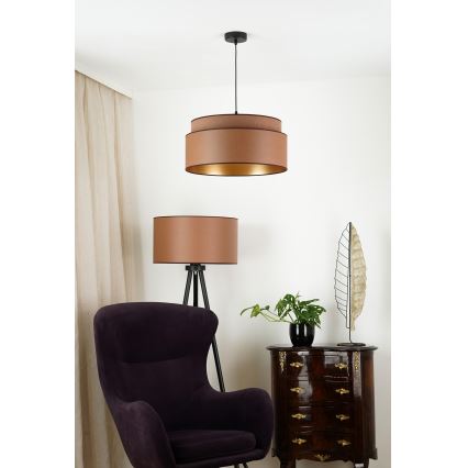 Brilagi - Lampadario a cavo OREGON VEGE 1xE27/15W/230V diam. 45 cm marrone