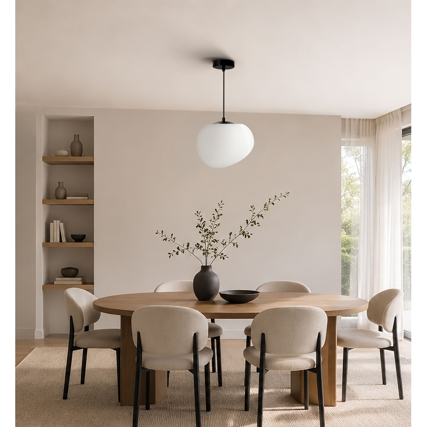 BRILAGI - Lampadario a cavo PEBBLES 1xE27/40W/230V Ø 25 cm nero