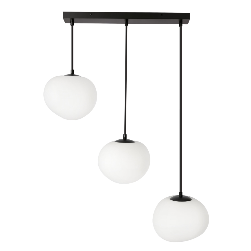 BRILAGI - Lampadario a cavo PEBBLES 3xE27/40W/230V nero