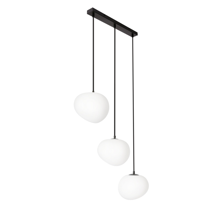 BRILAGI - Lampadario a cavo PEBBLES 3xE27/40W/230V nero