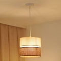 BRILAGI - Lampadario a cavo ROYAL YUTE 1xE27/15W/230V diam. 25 cm beige/crema