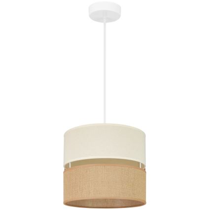Brilagi - Lampadario a cavo ROYAL YUTE 1xE27/15W/230V diam. 25 cm beige/crema