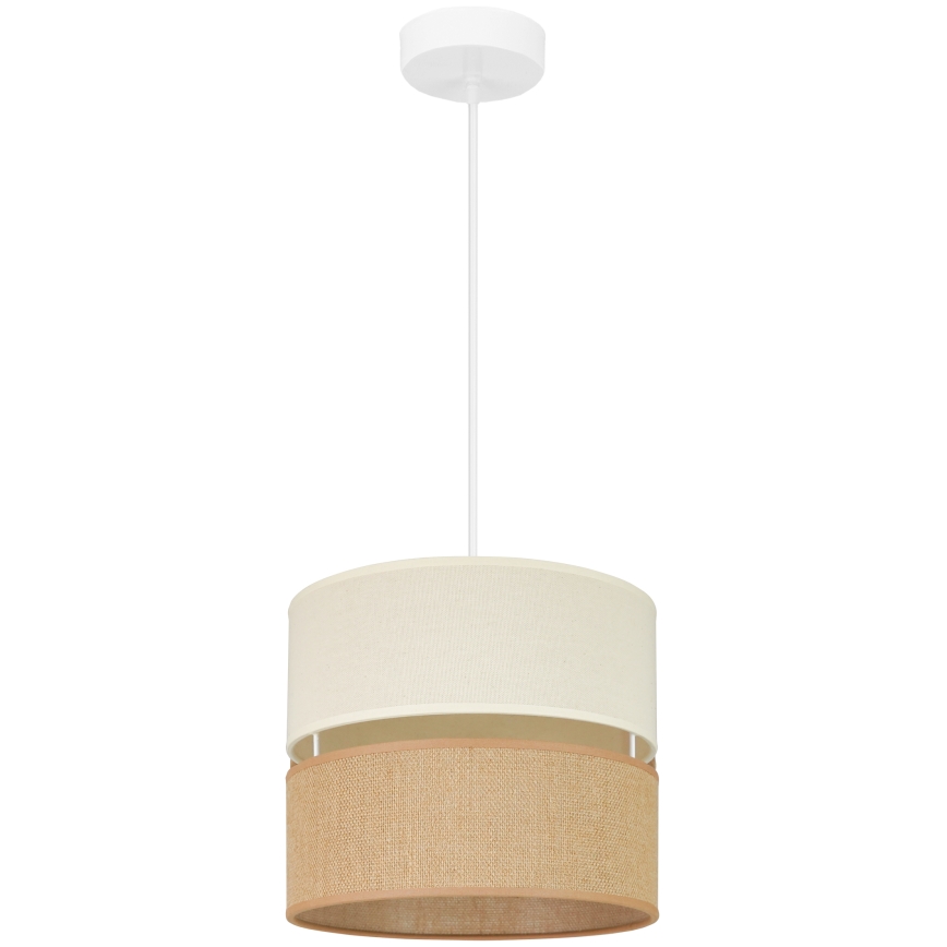 Brilagi - Lampadario a cavo ROYAL YUTE 1xE27/15W/230V diam. 25 cm beige/crema