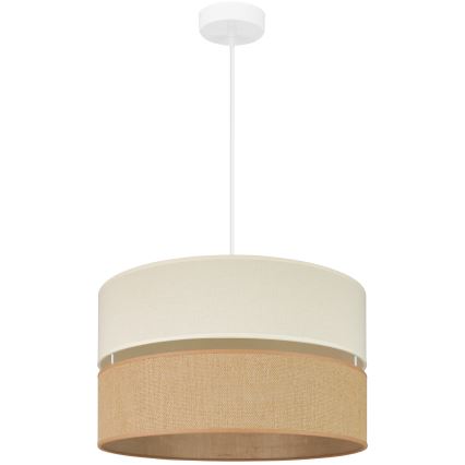 Brilagi - Lampadario a cavo ROYAL YUTE 1xE27/15W/230V diam. 40 cm beige/crema
