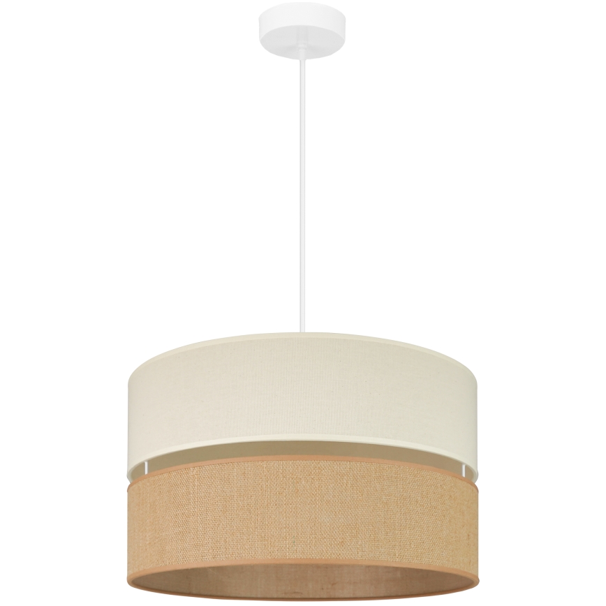 Brilagi - Lampadario a cavo ROYAL YUTE 1xE27/15W/230V diam. 40 cm beige/crema