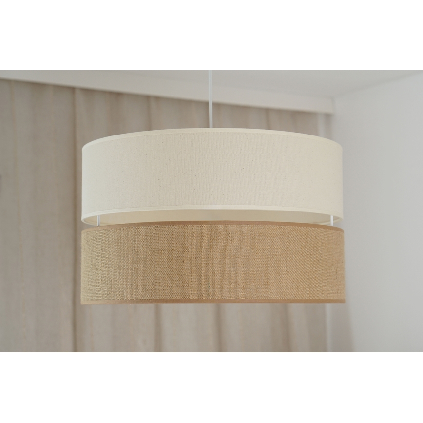 Brilagi - Lampadario a cavo ROYAL YUTE 1xE27/15W/230V diam. 40 cm beige/crema