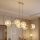 Brilagi - Lampadario a cavo STELLA 6xE27/60W/230V beige/oro