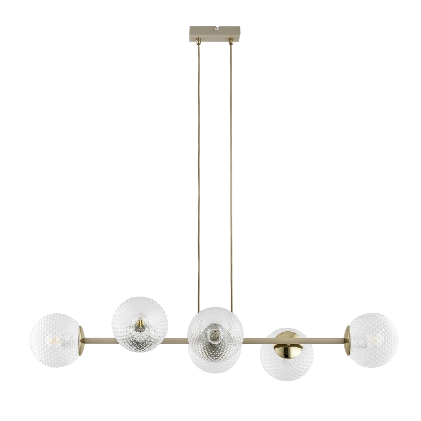 Brilagi - Lampadario a cavo STELLA 6xE27/60W/230V beige/oro