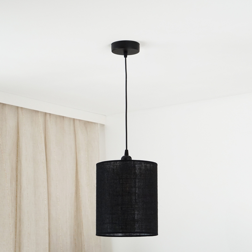 Brilagi - Lampadario a cavo TUBES 1xE27/15W/230V diam. 20 cm nero
