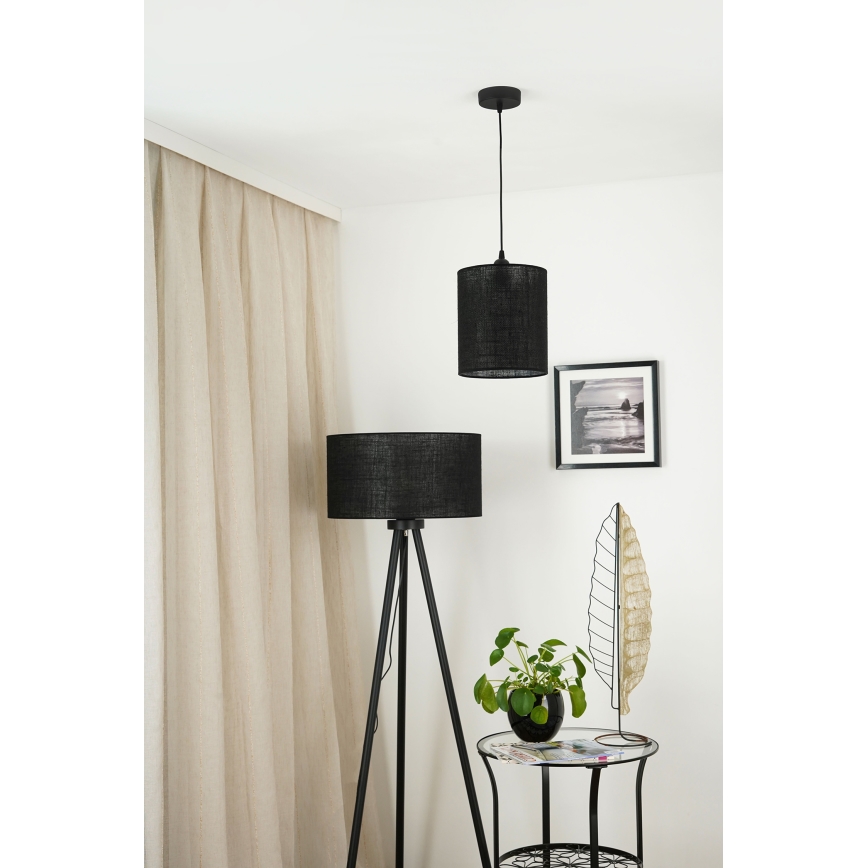 Brilagi - Lampadario a cavo TUBES 1xE27/15W/230V diam. 20 cm nero