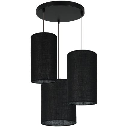 Brilagi - Lampadario a cavo TUBES 3xE27/15W/230V nero