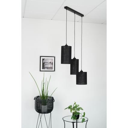 Brilagi - Lampadario a cavo TUBES 3xE27/15W/230V nero