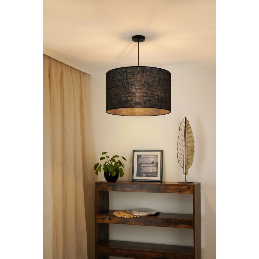 Brilagi - Lampadario a cavo TUBES ROLLER 1xE27/15W/230V diam. 50 cm nero