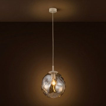 Brilagi - Lampadario a cavo VULCANO 1xE27/15W/230V beige/beige fumé