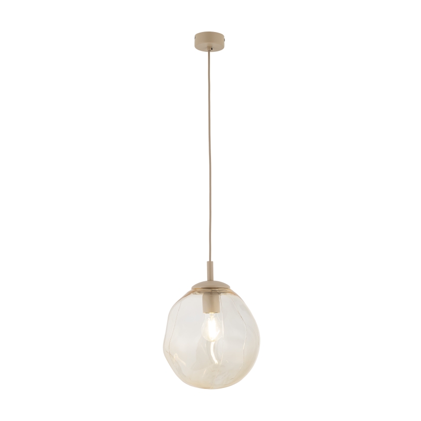 Brilagi - Lampadario a cavo VULCANO 1xE27/15W/230V beige/beige fumé
