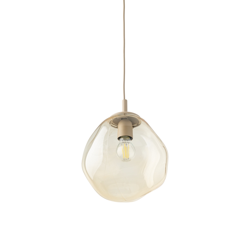 Brilagi - Lampadario a cavo VULCANO 1xE27/15W/230V beige/beige fumé