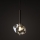 Brilagi - Lampadario a cavo VULCANO 1xG9/8W/230V marrone/beige fumé