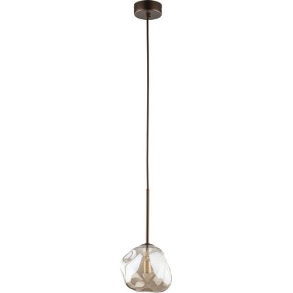 Brilagi - Lampadario a cavo VULCANO 1xG9/8W/230V marrone/beige fumé