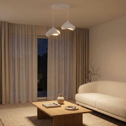 Brilagi - Lampadario a cavo WABI SABI 2xE27/40W/230V Ø 45 cm bianco
