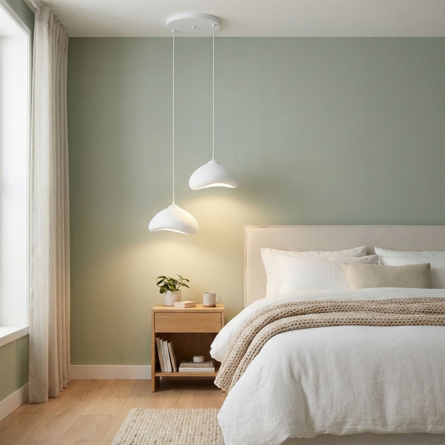 Brilagi - Lampadario a cavo WABI SABI 2xE27/40W/230V Ø 45 cm bianco