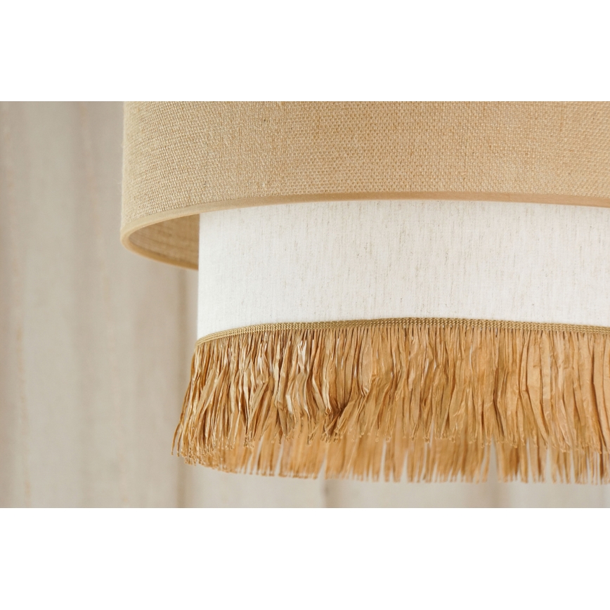 Brilagi - Lampadario a cavo WINNETOU BOHO 1xE27/15W/230V diam. 45 cm marrone/crema