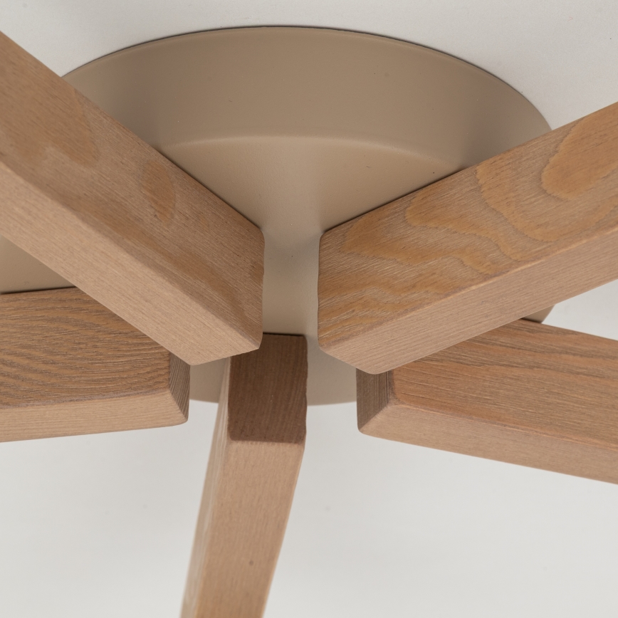 Brilagi - Lampadario a montaggio superficiale LATTE SABIA 5xE27/60W/230V pino/bianco