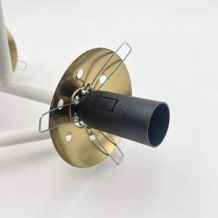 Brilagi - Lampadario a montaggio superficiale MALIVA 3xE14/15W/230V dorato/bianco