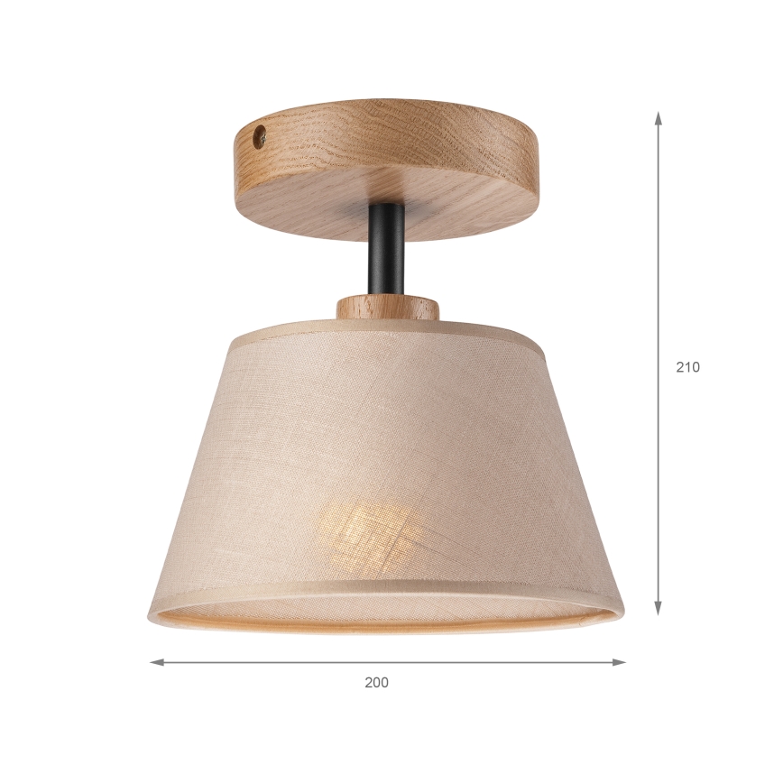 Brilagi - Lampadario a plafone ANTHONY 1xE14/60W/230V quercia/beige
