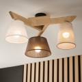 Brilagi - Lampadario a plafone ANTHONY 3xE14/40W/230V quercia