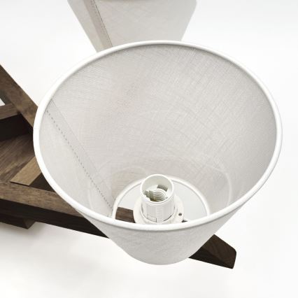 Brilagi - Lampadario a plafone ANTHONY 5xE14/40W/230V quercia/bianco