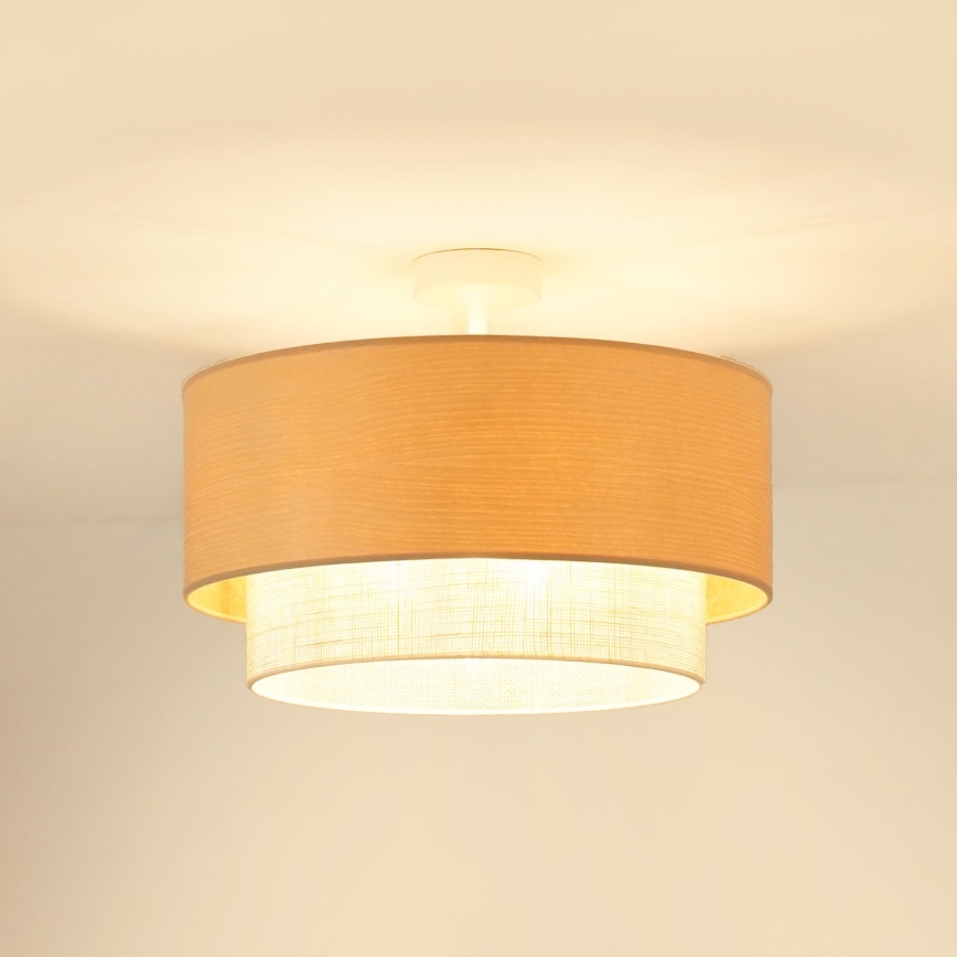 Brilagi - Lampadario a plafone ARIZONA BOHO 1xE27/15W/230V diam. 45 cm beige