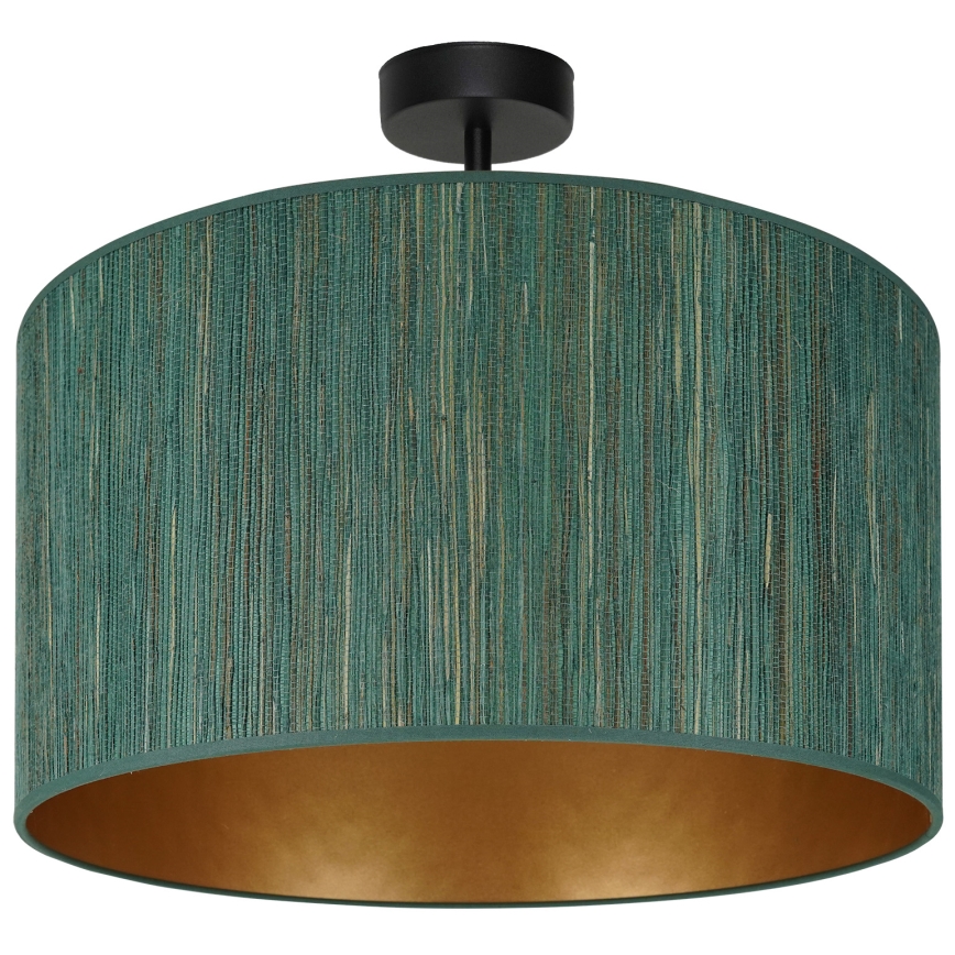 Brilagi - Lampadario a plafone BOSTON ROLLER 1xE27/15W/230V diametro 45 cm paglia verde/oro