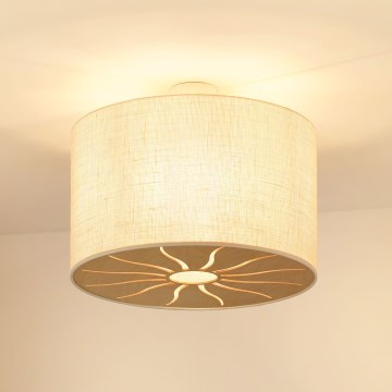Brilagi - Lampadario a plafone COUNTRY ROLLER 1xE27/15W/230V diametro 50 cm color crema