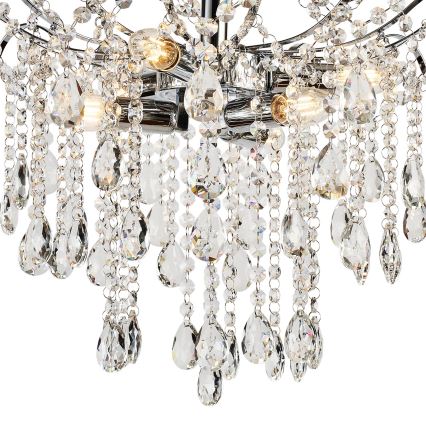 Brilagi - Lampadario a plafone CRYSTAL 6xE14/60W/230V cromo lucido