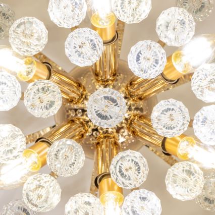 Brilagi - Lampadario a plafone CRYSTAL 6xE14/60W/230V oro