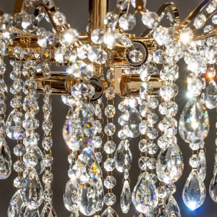 Brilagi - Lampadario a plafone CRYSTAL 6xE14/60W/230V oro
