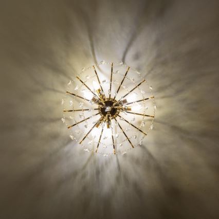 Brilagi - Lampadario a plafone CRYSTAL 6xE14/60W/230V oro