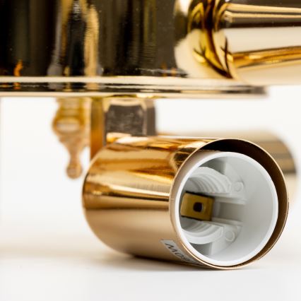 Brilagi - Lampadario a plafone CRYSTAL 6xE14/60W/230V oro