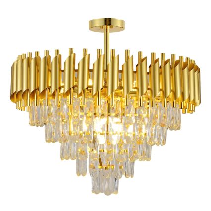 BRILAGI - Lampadario a plafone ECLIPSE 9xE14/10W/230V Ø 58 cm dorato