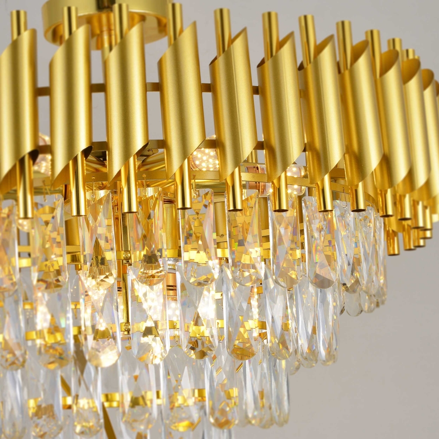 BRILAGI - Lampadario a plafone ECLIPSE 9xE14/10W/230V Ø 58 cm dorato