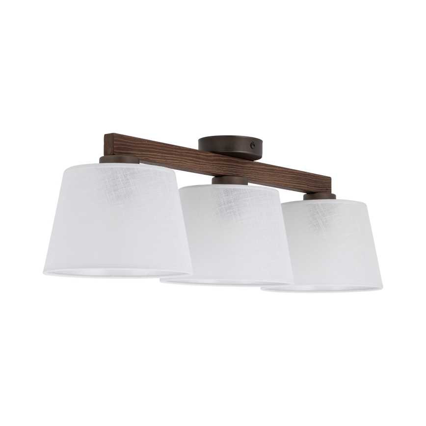 Brilagi - Lampadario a plafone LATTE 3xE27/60W/230V pino/bianco