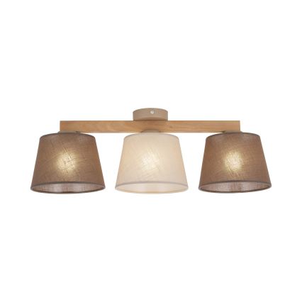 Brilagi - Lampadario a plafone LATTE SABIA 3xE27/60W/230V pino/mix