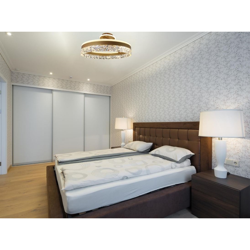 Brilagi - Lampadario a plafone LED dimmerabile LED/86W/230V 3000-6500K oro + telecomando